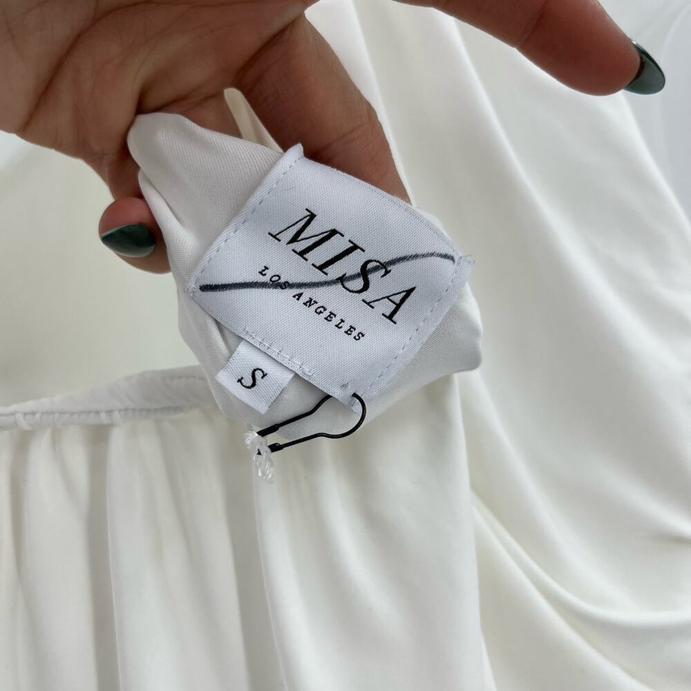 Misa Los Angeles One Shoulder White Dress - Picture 10 of 11